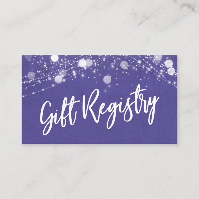 Carte D'accompagnement Grunge Lights Script Décontracté Purple Cadeau Reg (Devant)