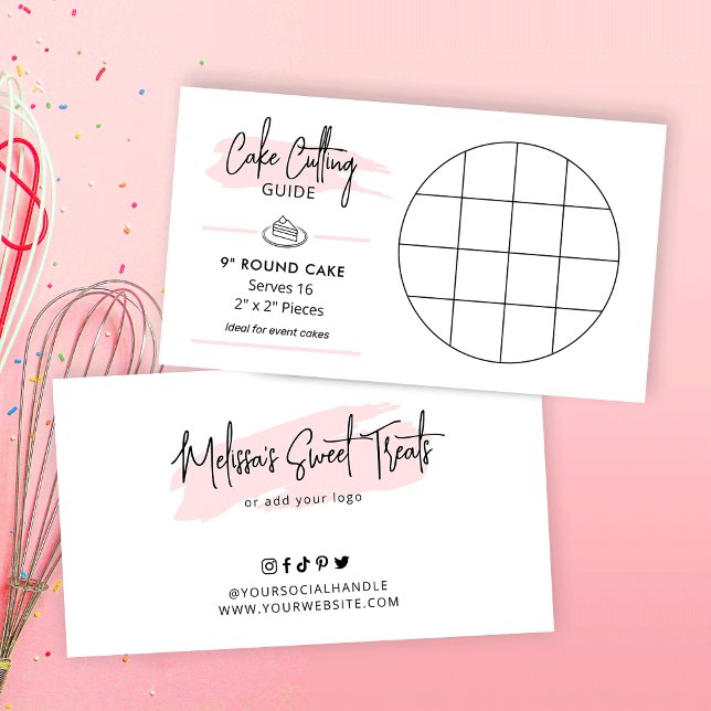 Carte D'accompagnement Guide des portions 2x2 du Diagramme de découpe de  (9 inch round event cake cutting guide for 2x2 portions)