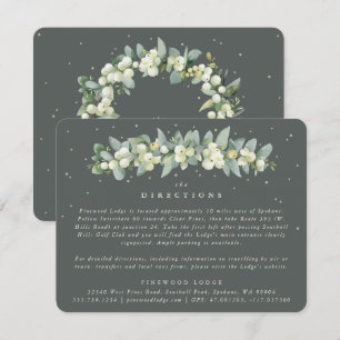 Carte D'accompagnement Guirlande Grise de Symphorine et d'Eucalyptus Dire