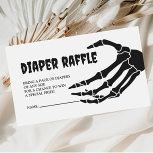 Carte D'accompagnement Halloween Baby shower Déchets Raffle