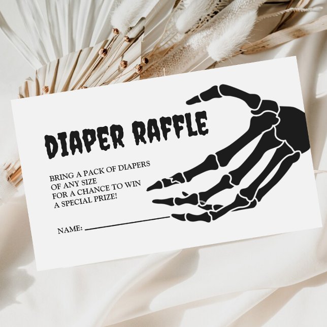 Carte D'accompagnement Halloween Baby shower Déchets Raffle (Créateur téléchargé)