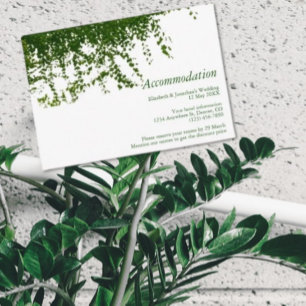 Carte D'accompagnement Hanging Ivy Greenery Hébergement Mariage