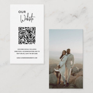 Carte D'accompagnement Heather Elegant Minimal Mariage moderne