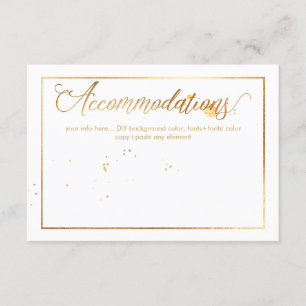 Carte D'accompagnement Hébergements PixDezines, Éblouis/Faux Gold