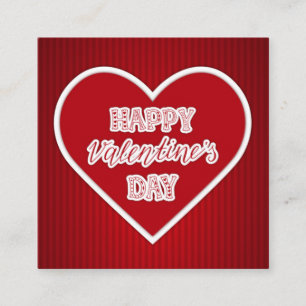 Carte D'accompagnement Heureuse Sainte-Valentin vintage