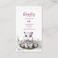 Hippo River Adventure Girl Baby shower