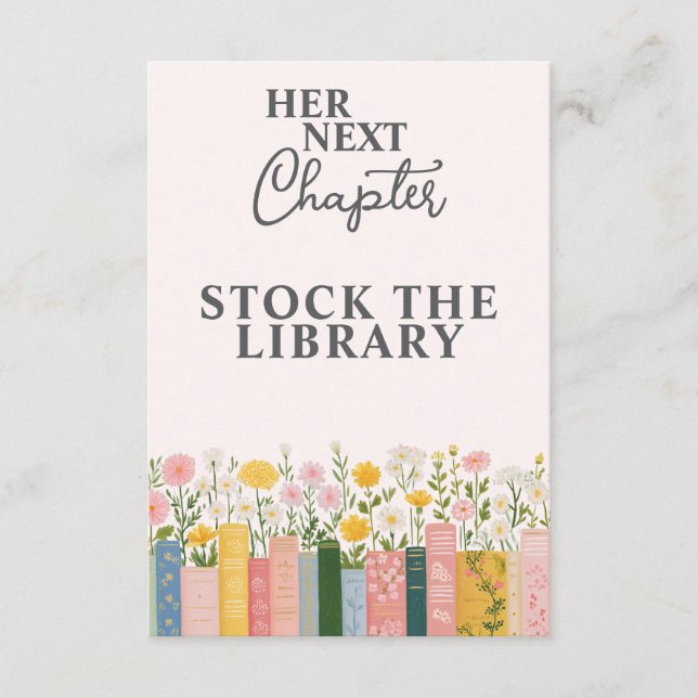 Carte D'accompagnement Histoire Florale Livre de Contes Son Prochain Chap (Devant)