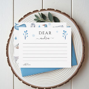 Carte D'accompagnement Hiver Onederland Arctic Animaux Temps Capsule