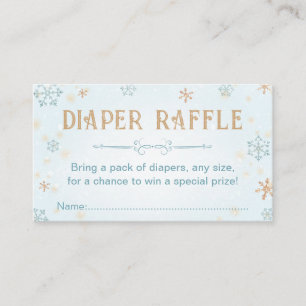 Carte D'accompagnement Hiver Wonderland Baby shower de billet de loterie