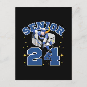 Carte D'accompagnement Hockey sur glace drôle senior 2024