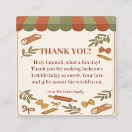 Carte D'accompagnement Holy Cannoli! First Birthday 