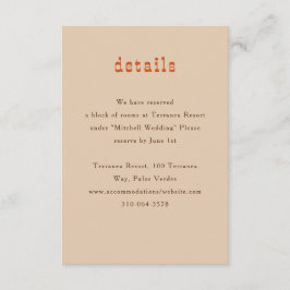 Carte D'accompagnement Horse Rail clôture Chêne Chevaux Mariage