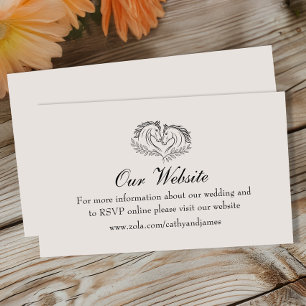 Carte D'accompagnement Horse Rustic Country Western Mariage Website