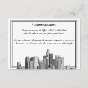 Carte D'accompagnement Houston Destination Mariages Hébergements