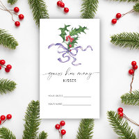 Houx de Noël - devinez combien de baisers mariage