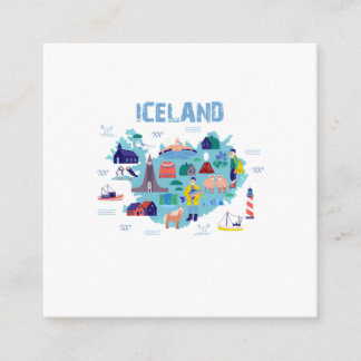 Carte D'accompagnement Iceland map