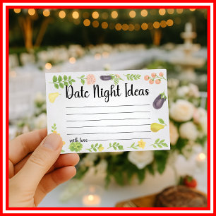 Carte D'accompagnement Idées de soirée en amoureux Fresh Off The Market p