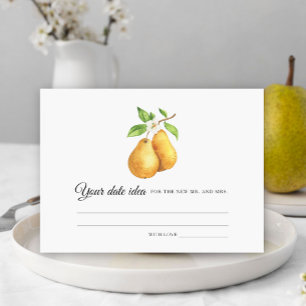 Carte D'accompagnement Idées de soirée en amoureux pour la fête de mariag