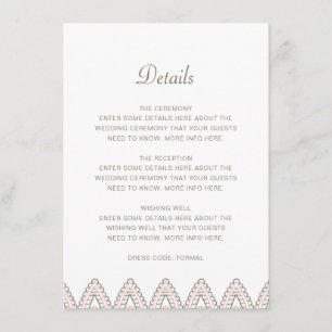 Carte D'accompagnement Indian Elegant Mehndi Hindu Détails du Mariage