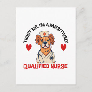 Carte D'accompagnement Infirmière qualifiée Pawsitively