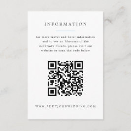 Carte D'accompagnement Informations sur le mariage Grand-millennial Horte