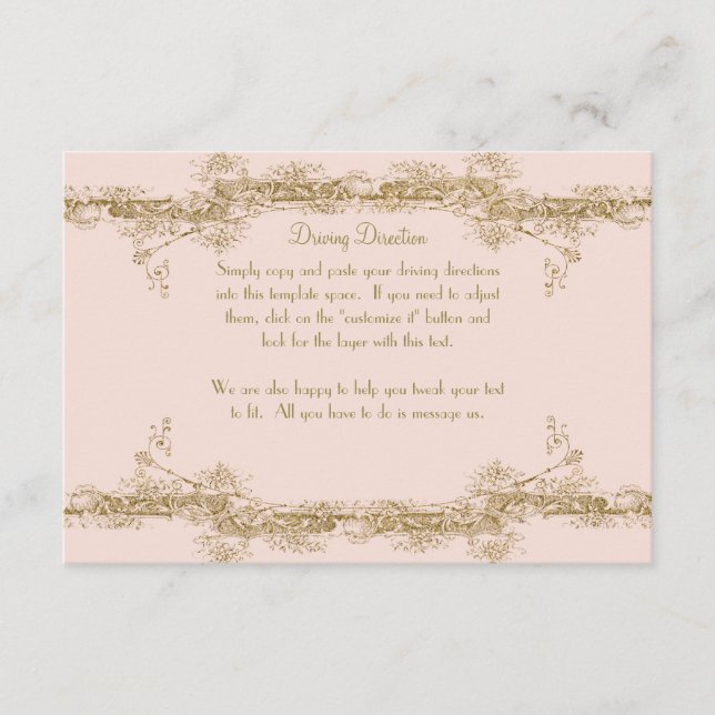 Carte D'accompagnement Inséparables à la recherche d'informations de cond (Devant)