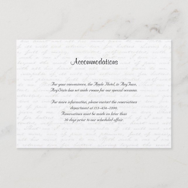 Carte D'accompagnement Insertion de mariage de lettre d'amour de rose de (Devant)