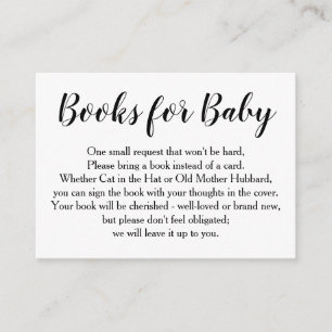 Carte D'accompagnement Insertion noire simple de demande de livre de