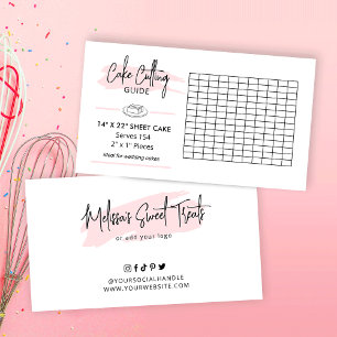 Carte D'accompagnement Instructions de découpe de gâteau Mariage rectangu