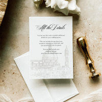 Italien Elegance Illustré Mariage Détails du clien
