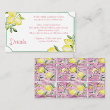 Italien Rose Citron pour Mariage ou Baby Shower