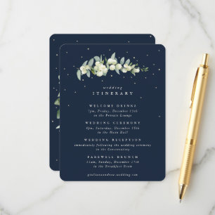 Carte D'accompagnement Itinéraire du Mariage de la tige de la marine Snow