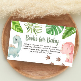 Carte D'accompagnement It's a Boy Dinosaur Baby Shower Books for Baby