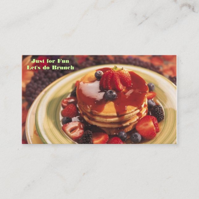 Carte D'accompagnement j0182703, Juste pour le plaisir Faisons Brunch (Devant)
