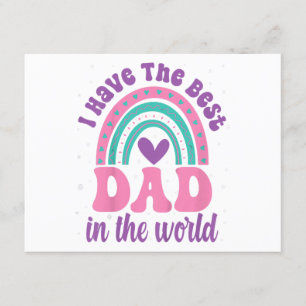 Carte D'accompagnement J'Ai Le Meilleur Papa Au Monde, Fille Enfant Fath