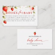 Jardin de fraises Berry Sweet Livres Baby Shower