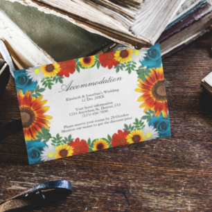 Carte D'accompagnement Jardin Été Floral Hébergement