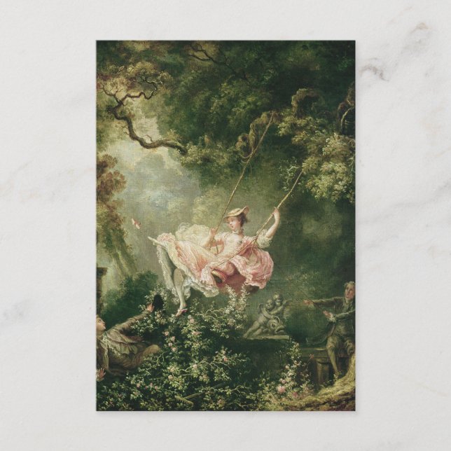 Carte D'accompagnement Jean-Honoré Fragonard - La Coupe, (Devant)