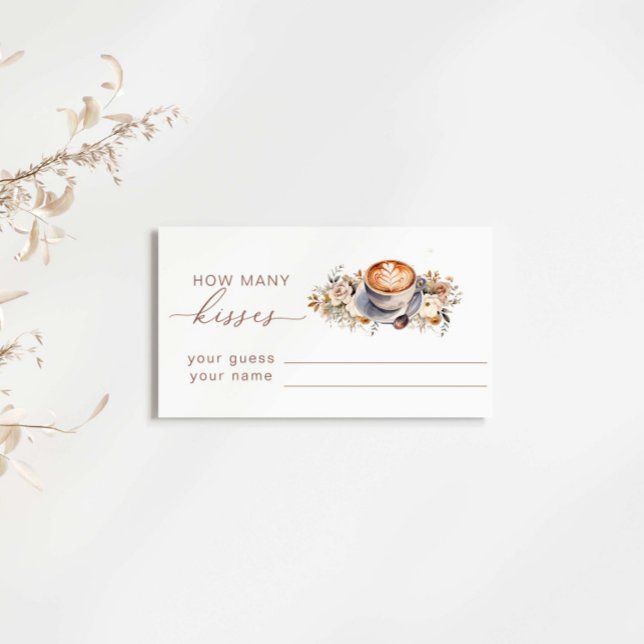 Carte D'accompagnement Jeu de Baby Shower de mariage Combien de baisers C (Créateur téléchargé)