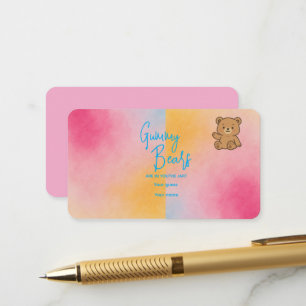 Carte D'accompagnement Jeu de nounours en gélatine pour Baby Shower – Des