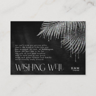 Carte D'accompagnement Joaillier Palm Leaf Wishing Well V3 Silver ID830
