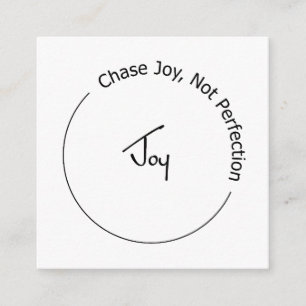 Carte D'accompagnement Joie et non perfection