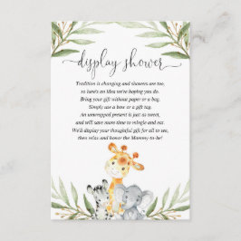 Carte D'accompagnement Joli animal homme neutre écran douche insert