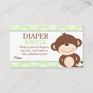 Carte D'accompagnement Joli Baby shower de dinde de poulet Raffle de couc