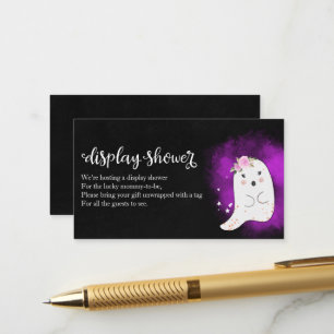 Carte D'accompagnement Joli Fantôme Halloween Bébé Shower Affichage Showe