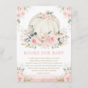 Carte D'accompagnement Joli Little Citrouille Rose Gold Livres pour bébé