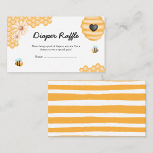 Carte D'accompagnement Joli Raffle de la couche d'été de maman à abeille