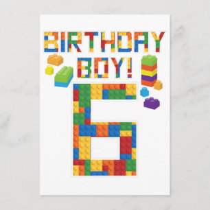 Carte D'accompagnement Jolie 6e anniversaire Cadeau 6 ans Bâtiment de l'é