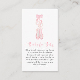 Carte D'accompagnement Jolie Ballerine Moderne Rose Tutu Fille de Ballet