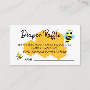 Carte D'accompagnement Jote Gold Bee Hive Baby shower Déchets Raffin Jeu